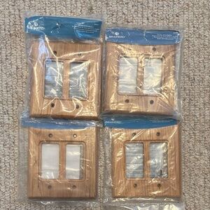 4 Brainerd Wooden Light Switch Covers